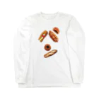 よだれ堂のパンで”パン”🥖🥯 ロングスリーブTシャツ