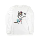 ビューン ワークスのミケ猫　フーニャ　ギタリスト Long Sleeve T-Shirt