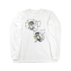 TM-3 Designの名画 × BEER（風神雷神）黒線画 *文字なしver. Long Sleeve T-Shirt