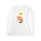 親バカTシャツのapple Long Sleeve T-Shirt