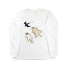 ねずりすSHOPのへそ天りすズ Long Sleeve T-Shirt