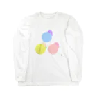 I&IのPastel color dots 3 ロングスリーブTシャツ