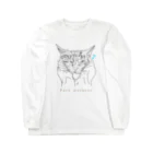 小鳥と映画館のフェイスマッサージ 猫ちゃんも大好き Long Sleeve T-Shirt