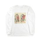 田中ひろみ(usagitv)のゆる仏画「仁王」 Long Sleeve T-Shirt