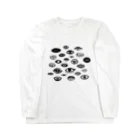 IZANAMI by Akane Yabushitaの千の瞳（The Observer Is the Observed） - 黒 Long Sleeve T-Shirt