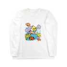 Cody the LovebirdのChubby Bird サンゴ礁を守ろう！　オカメインコと海のお友達 Long Sleeve T-Shirt