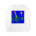 かなりセンスがいいの手が多い系の生物の絵 ロングスリーブTシャツ