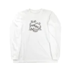 イラスト MONYAAT の ポメラニアンとポメラニアンとポメラニアン M Long Sleeve T-Shirt