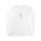 watercolorykの一筆書きフラワーシリーズ 　ゆり Long Sleeve T-Shirt