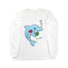 Fowerseedsのおもいやりイルカ・クローバー【SUZURI限定】 Long Sleeve T-Shirt