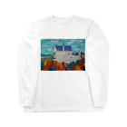 Junie貼り絵グッズの紅葉のノイシュバンシュタイン城 Long Sleeve T-Shirt