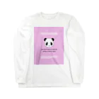 MIZUKICOCOのパンダ中華柄（ピンク） ロングスリーブTシャツ