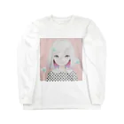 KAORU HASEGAWA WEBSTORE SUZURIのOnigiri Portrait Long Sleeve T-Shirt