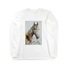 永久凍土の国の白夜の黄金の馬２０２１ Long Sleeve T-Shirt