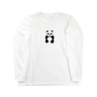 ぱんだ屋さんのドヤ顔 パンダ 롱 슬리브 티셔츠