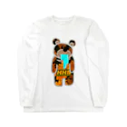 Hurryz HUNGRY BEARのマリーゴールドHurryz HUNGRY BEAR Long Sleeve T-Shirt