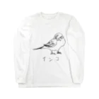 CHUNのセキセイインコ ロングスリーブTシャツ