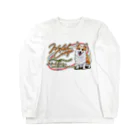 オリジナル工房プリントンのウェルシュコーギー 前面プリント＜淡色＞ Long Sleeve T-Shirt