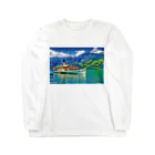 GALLERY misutawoのスイス ルツェルン湖の汽船 Long Sleeve T-Shirt