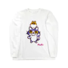 PostPet Official Shopのフロとジンパチの友情 Long Sleeve T-Shirt