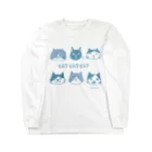 さややん。のお店のCATCATCAT（青） ロングスリーブTシャツ