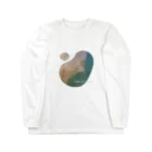 jikkuri kotokotoの夕暮れの海辺 Long Sleeve T-Shirt