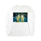 ペンギンの写真のジェンツーペンギン　写真　リアル　仲良し Long Sleeve T-Shirt