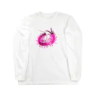 Sharp Bugsのアオズムカデ Pink Mosaic Long Sleeve T-Shirt