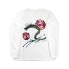 WAMI ARTの赤八雲昇るタツ(竜) Long Sleeve T-Shirt