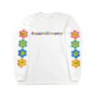 Bepppin3Companyのレトロフラワー★カラフル Long Sleeve T-Shirt