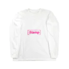 2step_by_JrのStamp Long Sleeve T-Shirt