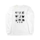 LONESOME TYPE ススの猫が世界を支配する9FACES（黒） Long Sleeve T-Shirt