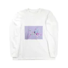 m_illust_yのNobukosan 絵の具 Long Sleeve T-Shirt