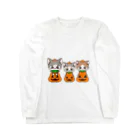 ねことおひるねのカラー【腕なし】はろうぃん Long Sleeve T-Shirt