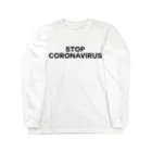 TOKYO LOGOSHOP 東京ロゴショップのSTOP CORONAVIRUS-ストップ コロナウイルス- ロングスリーブTシャツ