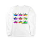 1010ゆにばーすSUZURI店のBADテントウいっぱいレインボー Long Sleeve T-Shirt