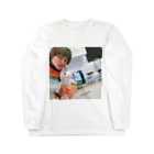 ふるあけの冷たくなったユニコーンの湯たんぽとお湯を沸かしているケトルとの自撮り Long Sleeve T-Shirt