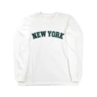 The pink punxのNEW YORKロゴプリント Long Sleeve T-Shirt