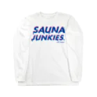 SAUNA JUNKIES | サウナジャンキーズのメルティー・ロゴ(トランスカラー/白) Long Sleeve T-Shirt