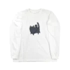 チドリアシ🌈の猫とヤタちゃん ロングスリーブTシャツ
