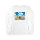 宮崎県民総活躍委員会の都井岬のうまたん Long Sleeve T-Shirt