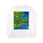 GALLERY misutawoのタイのリゾートプール Long Sleeve T-Shirt