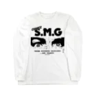 SAUNA JUNKIES | サウナジャンキーズのS.M.G/サウナ・水風呂・外気浴（黒プリント） Long Sleeve T-Shirt