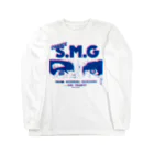 SAUNA JUNKIES | サウナジャンキーズのS.M.G/サウナ・水風呂・外気浴（トランスカラー/白） Long Sleeve T-Shirt