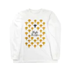 Arts&Crafts Muuの夜のきの子ずらり黄 Long Sleeve T-Shirt