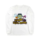 雪丸工房のフランケンシュタインとゴーストの『ハッピーハロウィン！！』 ロングスリーブTシャツ