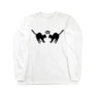 soushu　shopのネコVS猫 Long Sleeve T-Shirt