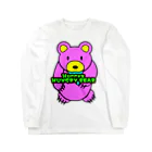 Hurryz HUNGRY BEARのHurryz HUNGRY BEAR ピンク ロングスリーブTシャツ