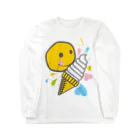 AURA_HYSTERICAのSoft_Serve_Ice_Cream ロングスリーブTシャツ