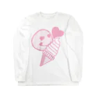 AURA_HYSTERICAのSoft_Serve_Ice_Cream ロングスリーブTシャツ